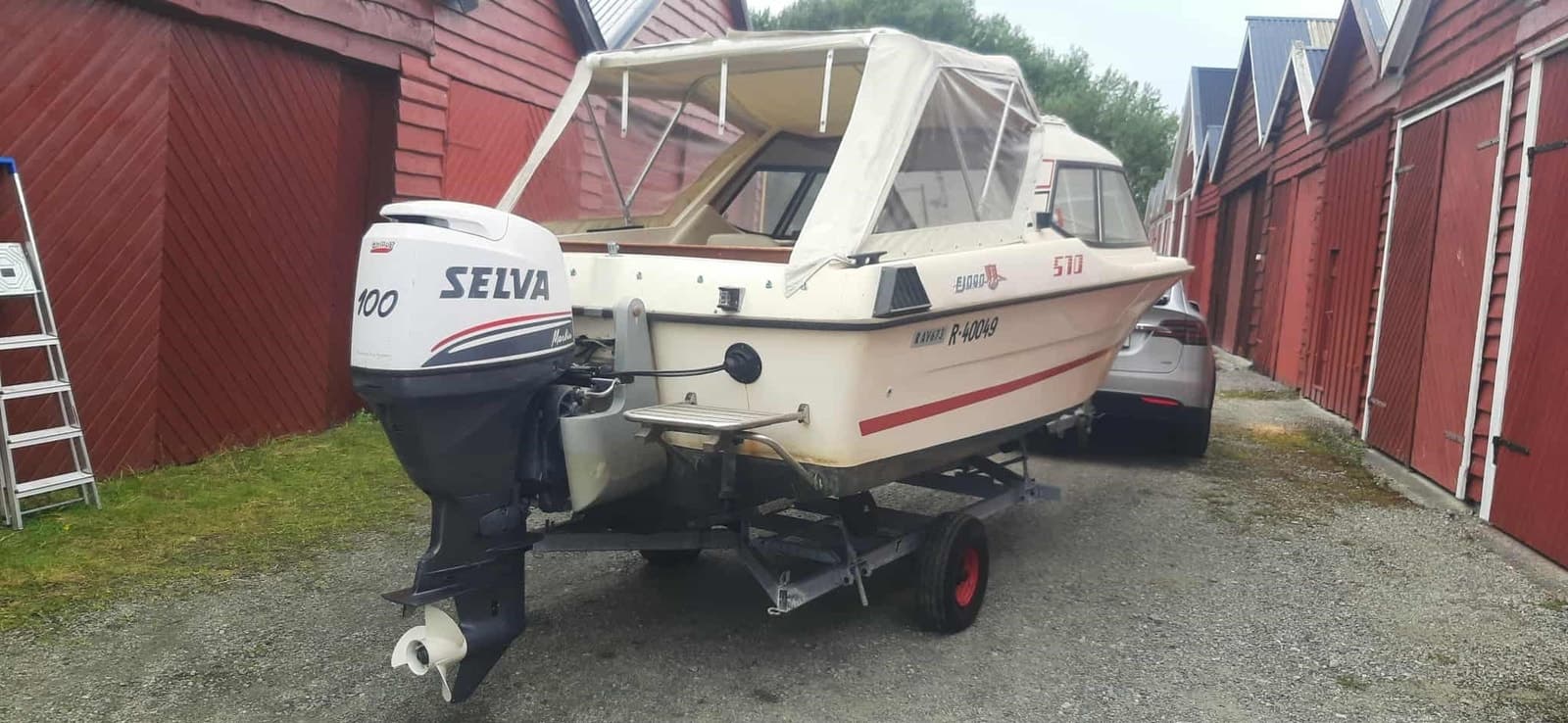BM-110 FJORD 570 m/ SELVA/YAMAHA 100 HK 2012 Mod – Motor kun 20 t – Bud ønskes - thumbnail 3