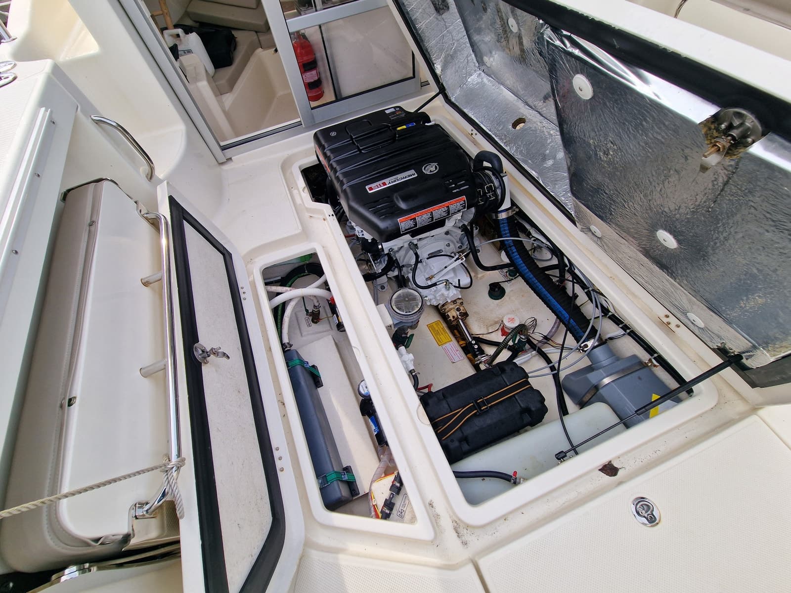BM-152 Quicksilver Arvor 690 m helt ny Mercruiser 115 hk innenbords motor. - thumbnail 20