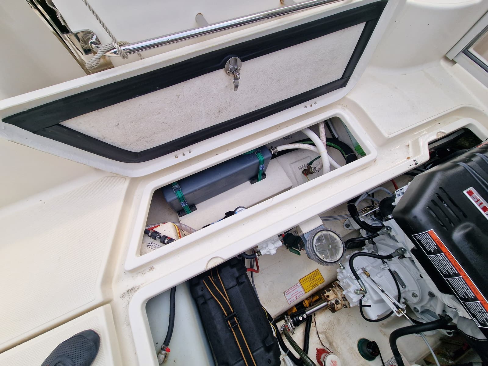 BM-152 Quicksilver Arvor 690 m helt ny Mercruiser 115 hk innenbords motor. - thumbnail 22