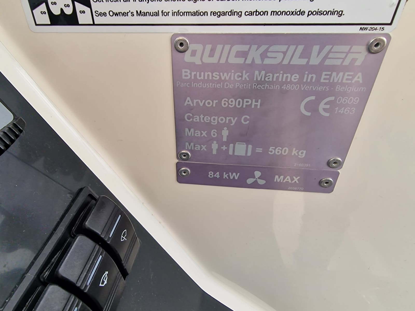 BM-152 Quicksilver Arvor 690 m helt ny Mercruiser 115 hk innenbords motor. - thumbnail 27